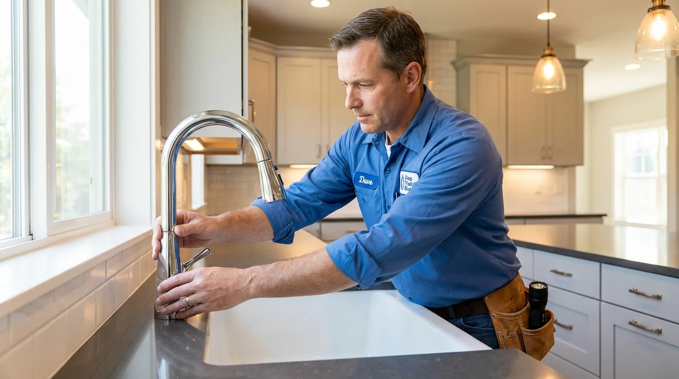 Kitchen faucet installation by Johns Plumbing LLC in Douglas